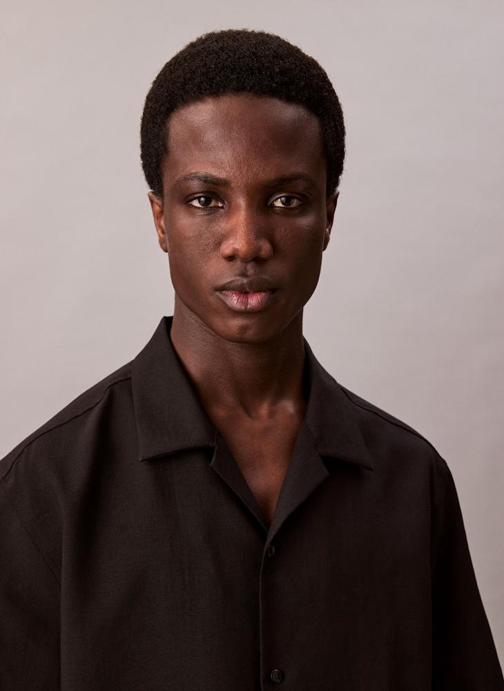 CALVIN KLEIN Linen Blend Short Sleeve Shirt  - Image 3