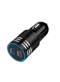 60W USB-C Car Charger: Ultra-Fast Charging for iPhone, Type C Cigarette Lighter Adapter with Dual-Port PD, USBC Plug Cargador Car