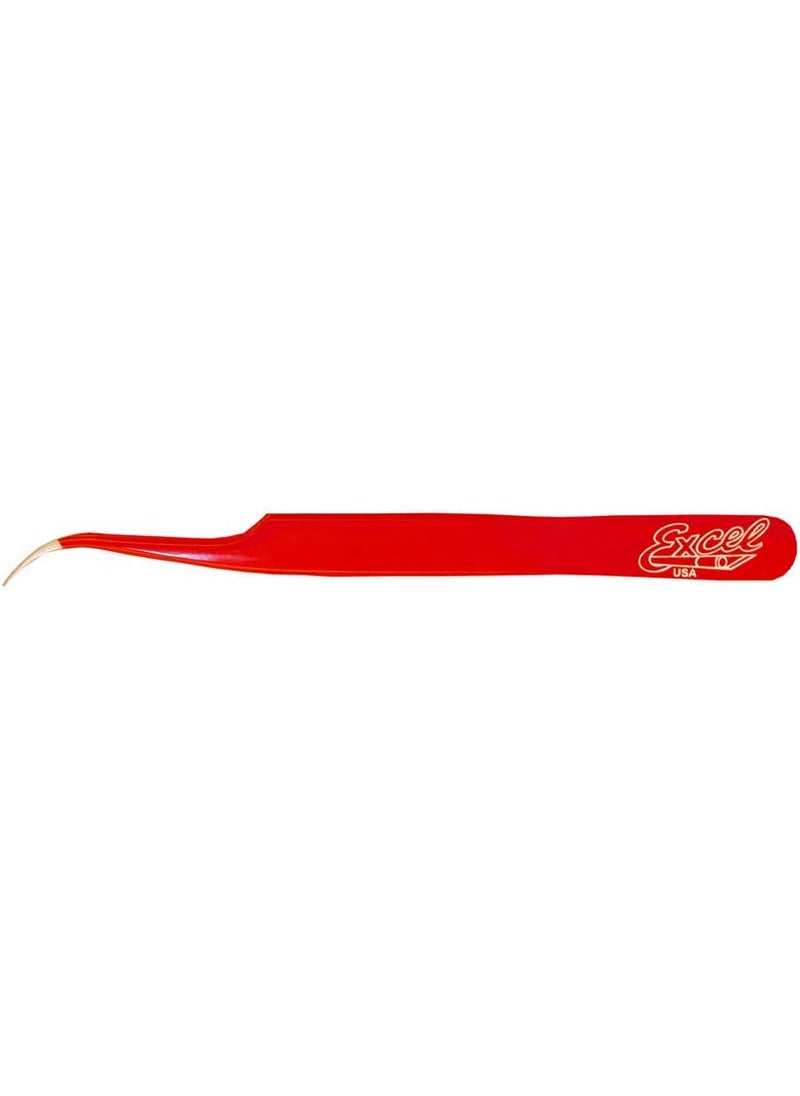 Excel Blades Excel Blades Curved Fine Tip Tweezers for Intricate Projects Scrapbooking Cardmaking One Size Multi Color Red 
