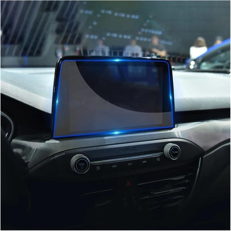 Car GPS Protective Film For For Puma 2019 2020 2021 2022 Tempered Car GPS Navigation Screen Protector Film Sticker Anti Scratch(8 inch Blue) - Image 3