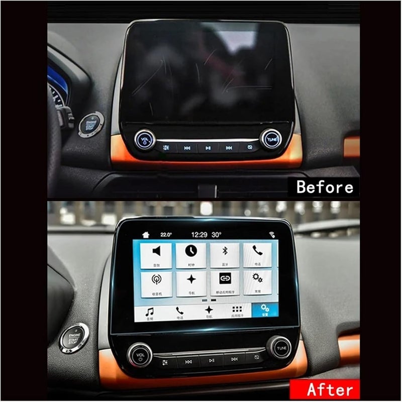 Car GPS Protective Film For For Puma 2019 2020 2021 2022 Tempered Car GPS Navigation Screen Protector Film Sticker Anti Scratch(8 inch Blue) - Image 4