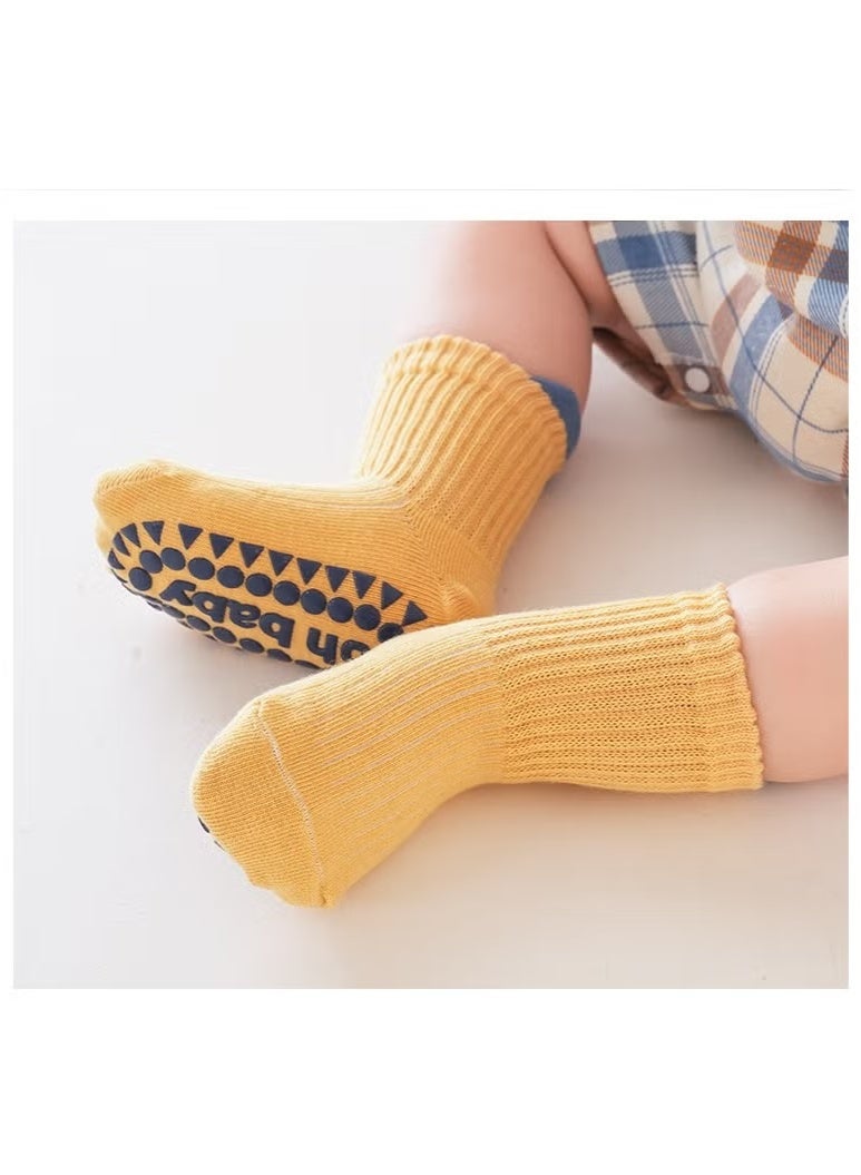 Newborn Anti-slip Glue Loose-top Socks Baby Floor Socks 3 Pairs - Image 2