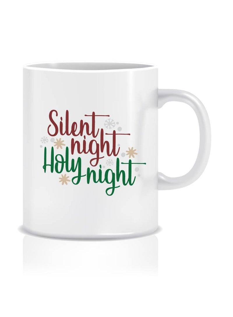 LIT Silent Night Christmas Coffee Mug