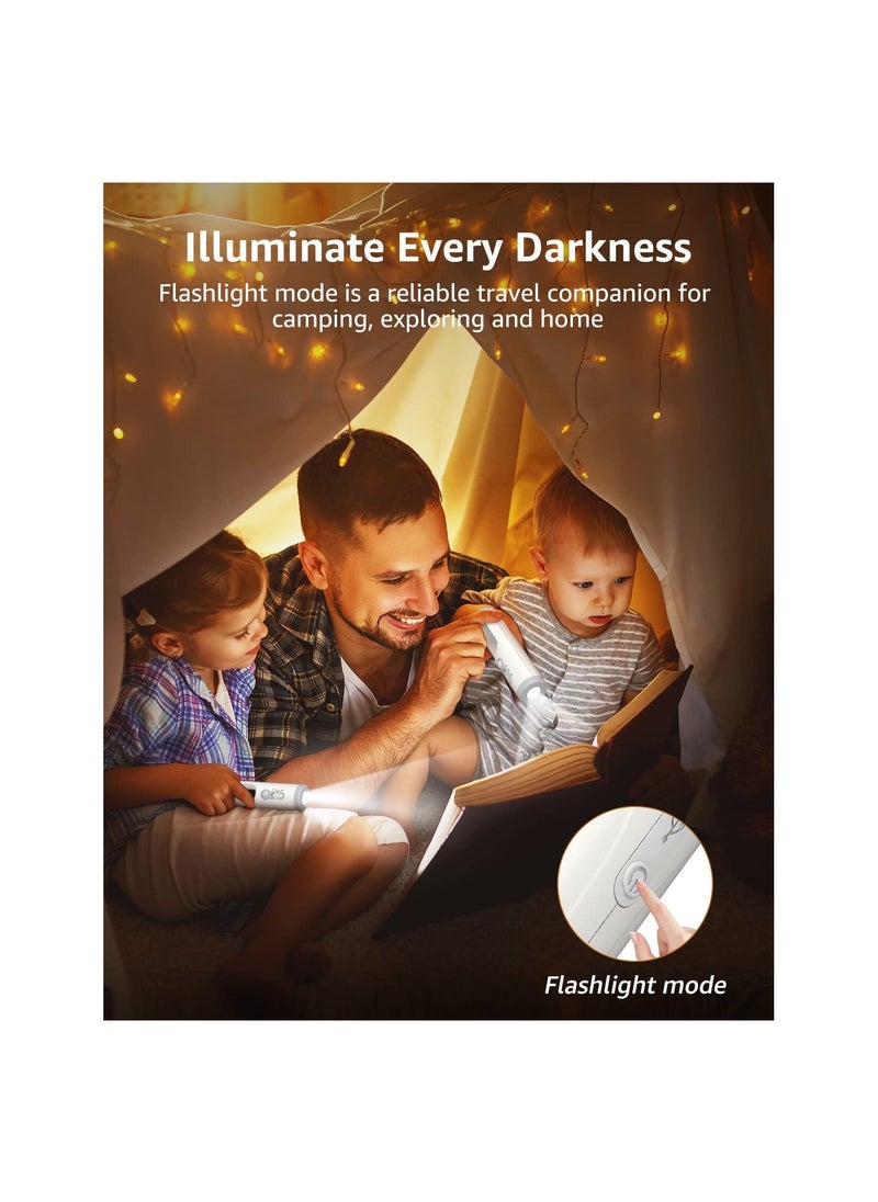 Y&D - Rechargeable Motion Sensor Night Light, 2-in-1 Portable LED Light Flashlight with Dusk to Dawn for Bedroom, Bathroom, Baby Nursery, Toilet, Reading, Camping, Hallway(Warm White,1 Pack) - Image 1