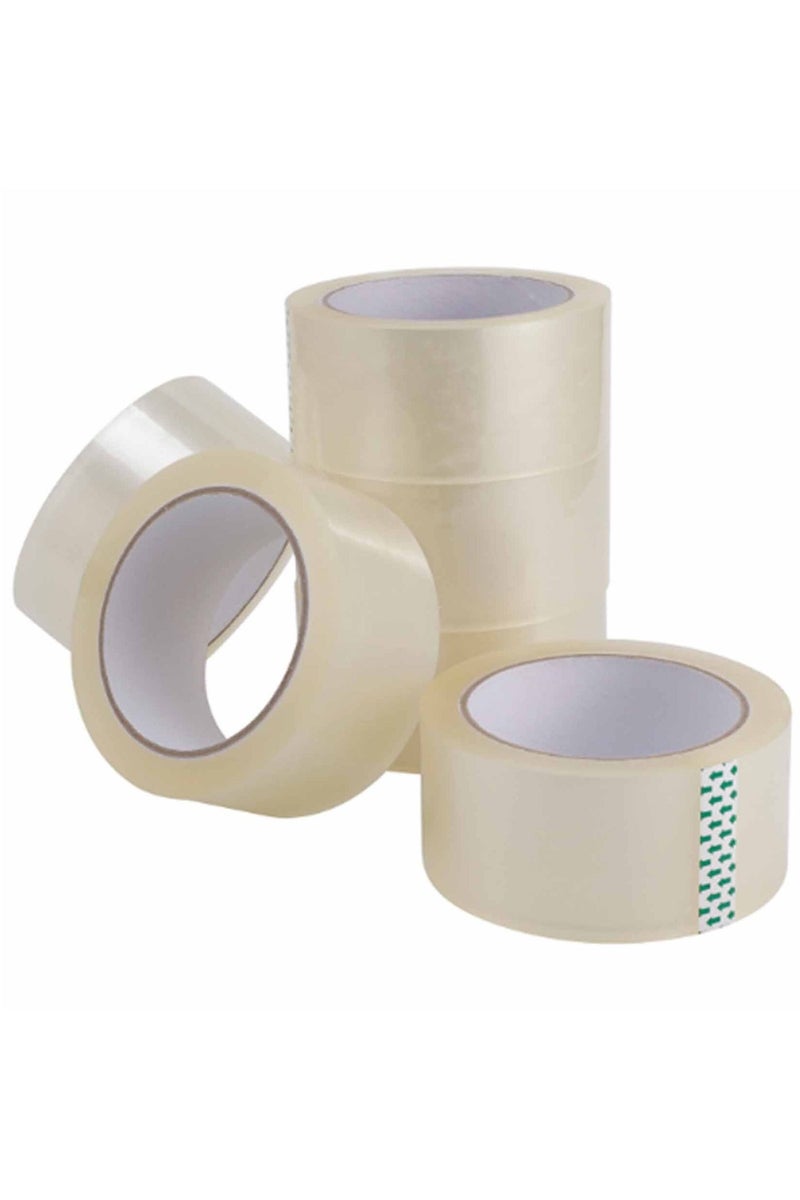 HarabiMed Clear Adhesive Tape 100 Yards – 2 Pc For Packing & Sealing - Image 2