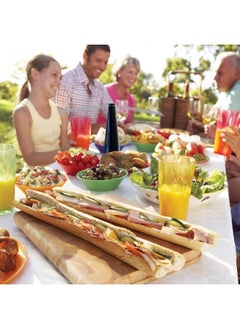 Plan A Non-toxic fan effectively repels bugs from outdoor dining areas, ensuring your meals stay fly free, comes with a rechargeable battery for hassle-free outdoor use.  - Image 2