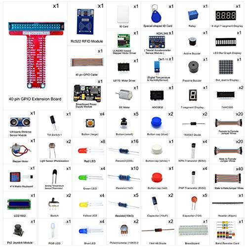 Adeept RFID Starter Kit Compatible with Raspberry Pi 4 3 2 Model B B Stepper Motor ADXL345 40pin GPIO Extension Board Breadboard with C and Python Code Learning Kit with Guidebook PDF - Image 5