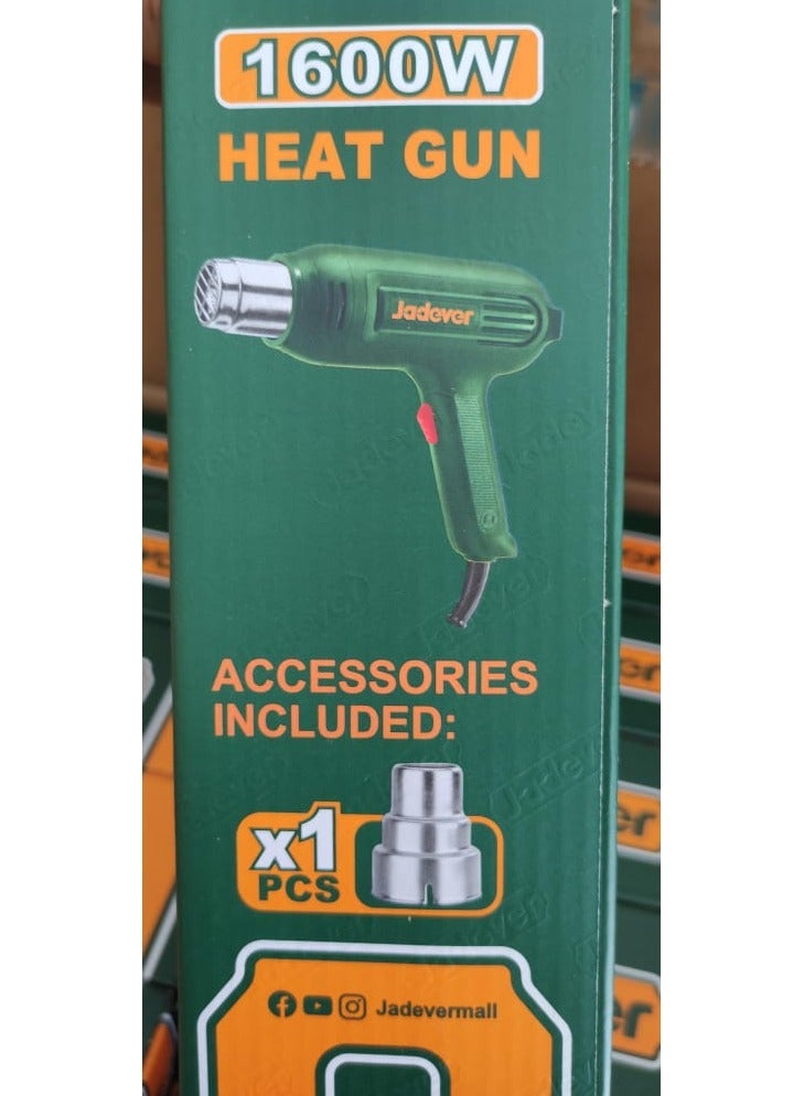 Jadever Two-speed heat gun, capacity 1600 watts  - Image 4