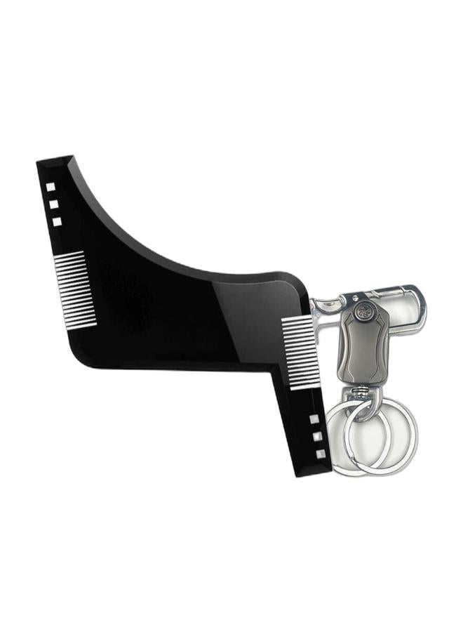 مجموعة أدوات تشكيل لحية الرجال: مشط تصفيف، قالب، دليل قص، سلسلة مفاتيح متعددة الوظائف، لعبة دوارة، فتاحة زجاجات. - Image 1