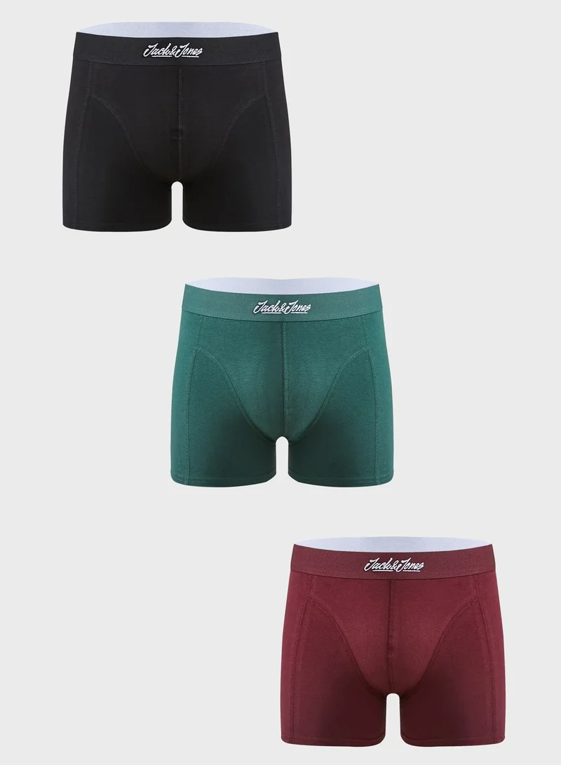 JACK & JONES 3 Pack Assorted Trunks