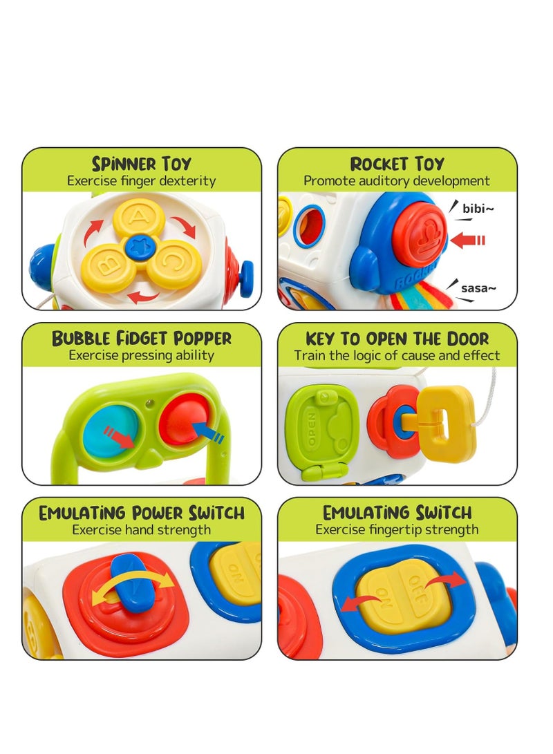 general Montessori Busy Cube for Toddlers 1-3, Sensory Travel Toys for Ages 12-18 Months, Ideal First Birthday Gift for Boys and Girls, Engaging and Educational Baby Toys. - Image 3