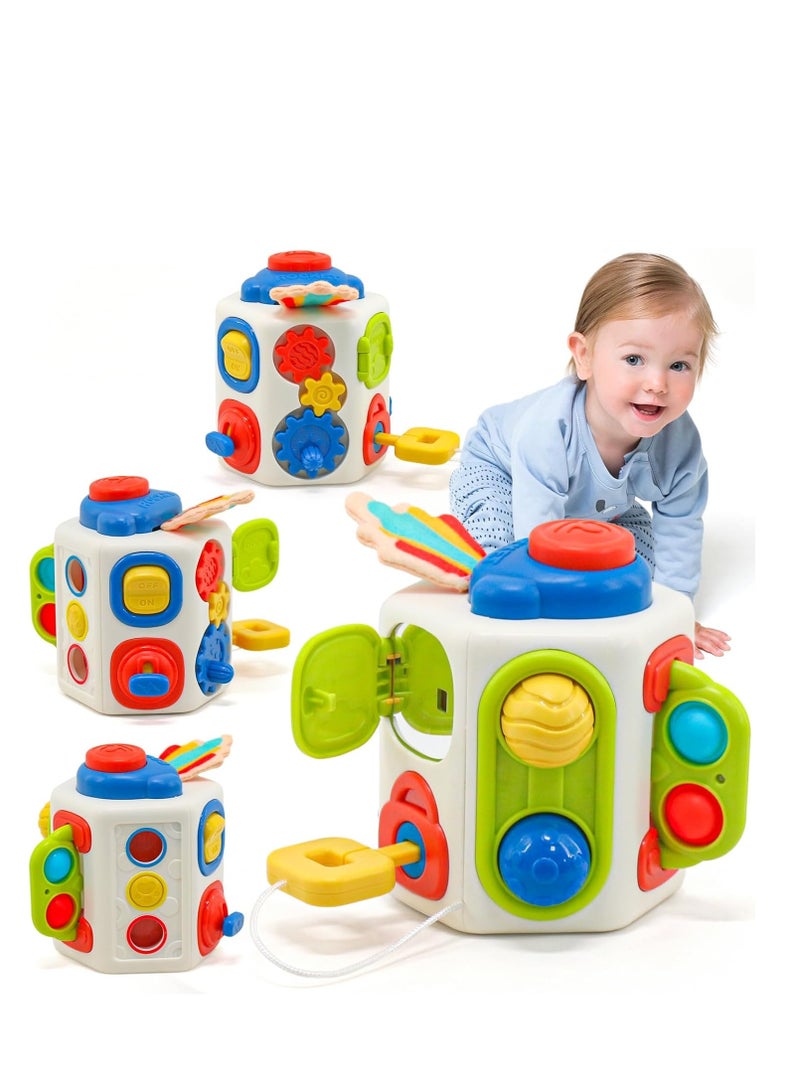 general Montessori Busy Cube for Toddlers 1-3, Sensory Travel Toys for Ages 12-18 Months, Ideal First Birthday Gift for Boys and Girls, Engaging and Educational Baby Toys. - Image 1