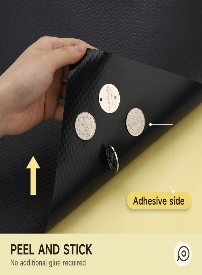 WochiTV Adhesive Shelf Liner 11.8 X 59 Inches Peel and Stick Kitchen Liner for Cabinets, Drawers Removable Protector Mat Waterproof Contact Covering for Dresser Pantry Countertops Shelves, Black - Image 4