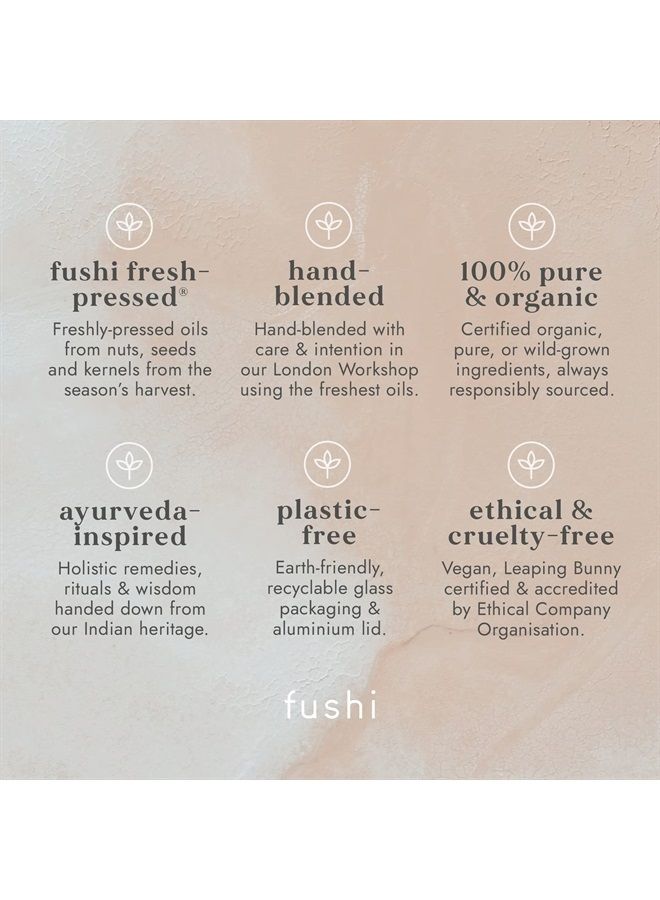 Fushi Rosehip Seed Organic Oil 100ml Extra Virgin, Biodynamic Harvested Cold Pressed