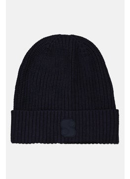 Women Knitted Bennie, Navy Blue