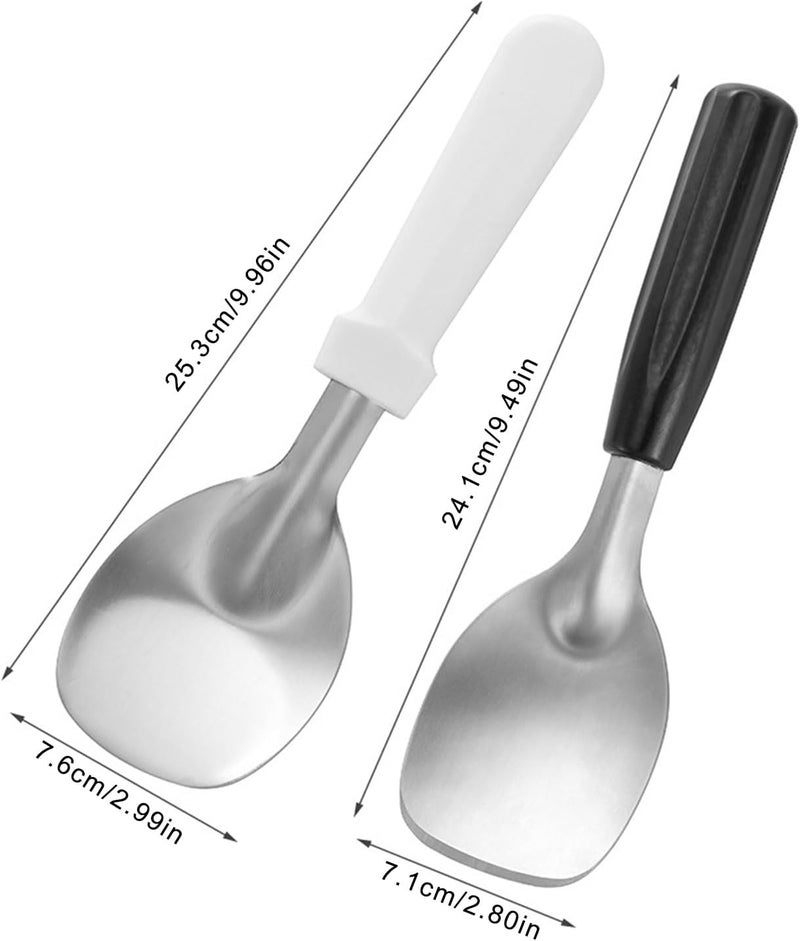 Luxurious Stainless Steel Ice Cream Scoops Ergonomic Handle Digging Scoops For Easily Scooping And Easy Ice Cream Servers - Image 5