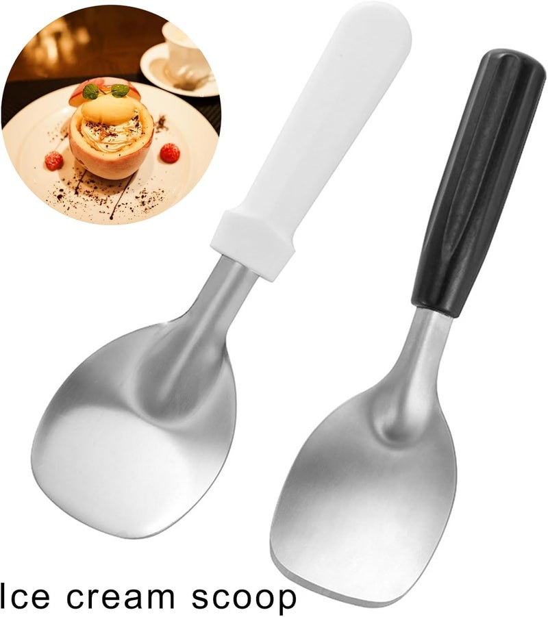 Luxurious Stainless Steel Ice Cream Scoops Ergonomic Handle Digging Scoops For Easily Scooping And Easy Ice Cream Servers - Image 2