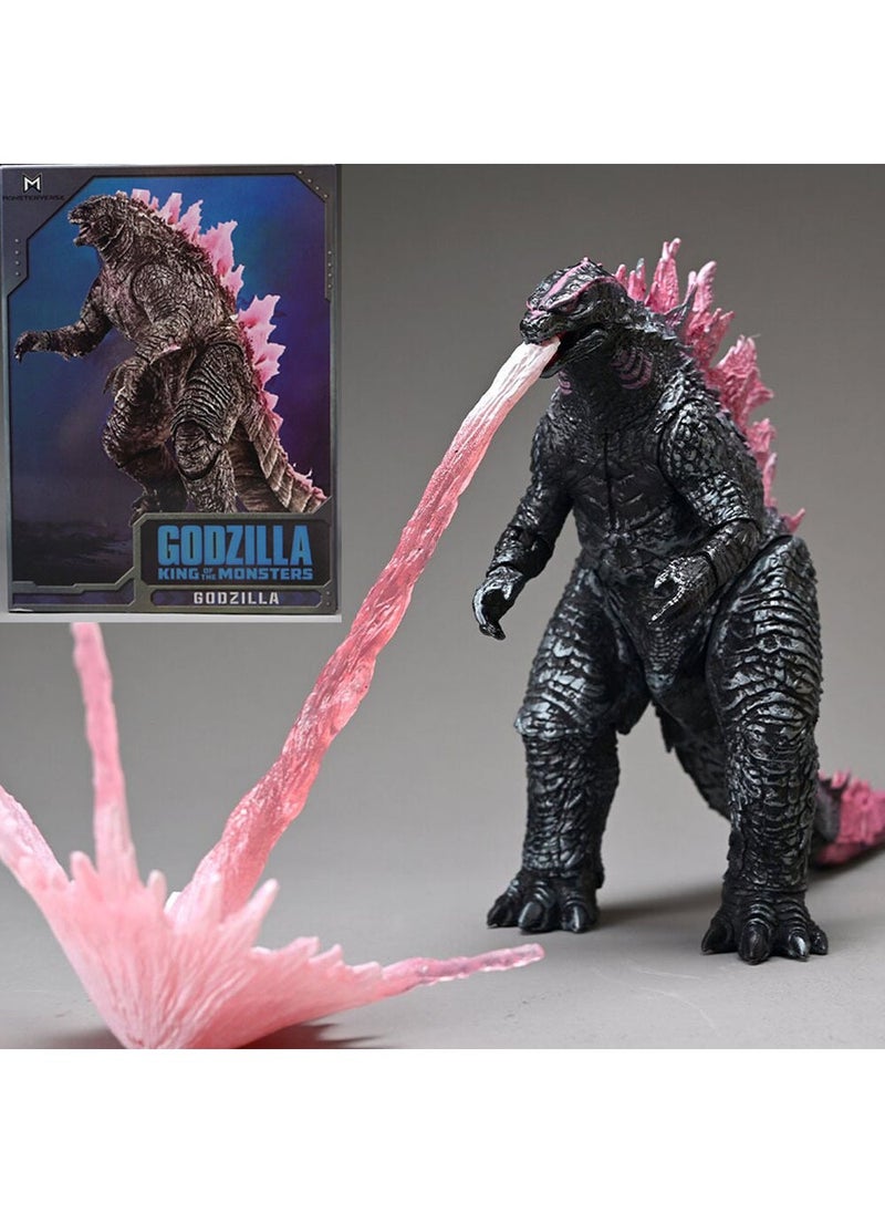 Generic - Godzilla War King Kong Toy King of Monsters NECA Red Lotus SHM Dinosaur Movable Boy Model[New] Evolution Pink Godzilla [New] Evolution Pink Godzilla - Image 1