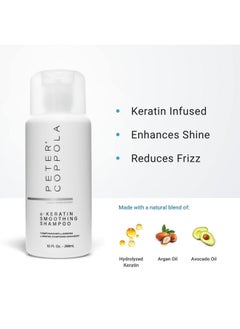 Peter Coppola Akeratin Smoothing Shampoo Smooth Silky Hair For Keratin Treated Hair Infused With Argan Oil Voluminous Hair (10 Fl Oz)  - Image 4