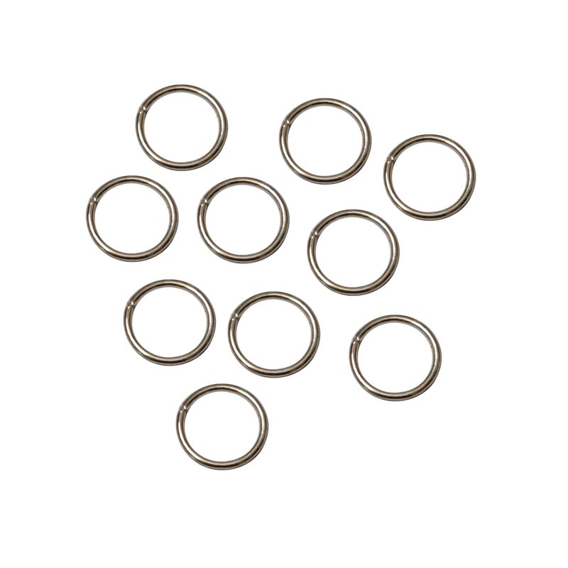 Excellentcrafts Metal Gold/Silver Jump Rings for Jewellery Making (Pack of 100 Pcss) (Silver, 12mm) - Image 5