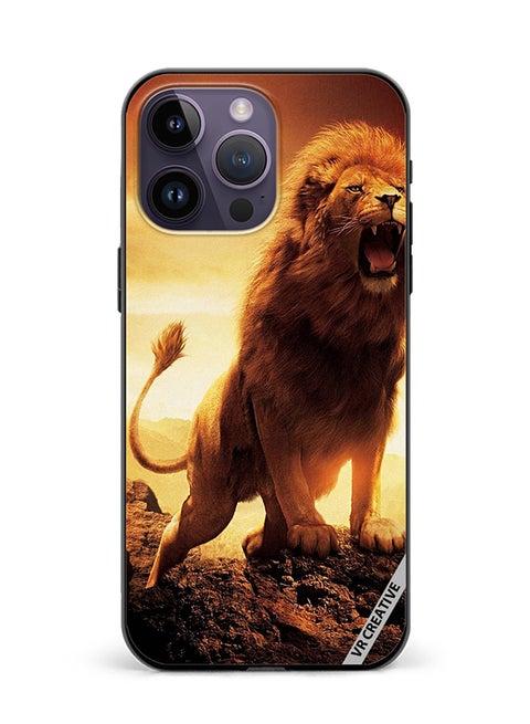 Protective Case Cover For Apple iPhone 15 Pro Lion King Design Multicolour