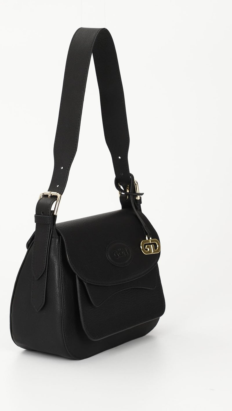 GÖNDERİ Gön Platinum Genuine Leather Small Size Women's Shoulder Bag K8365  - Image 3
