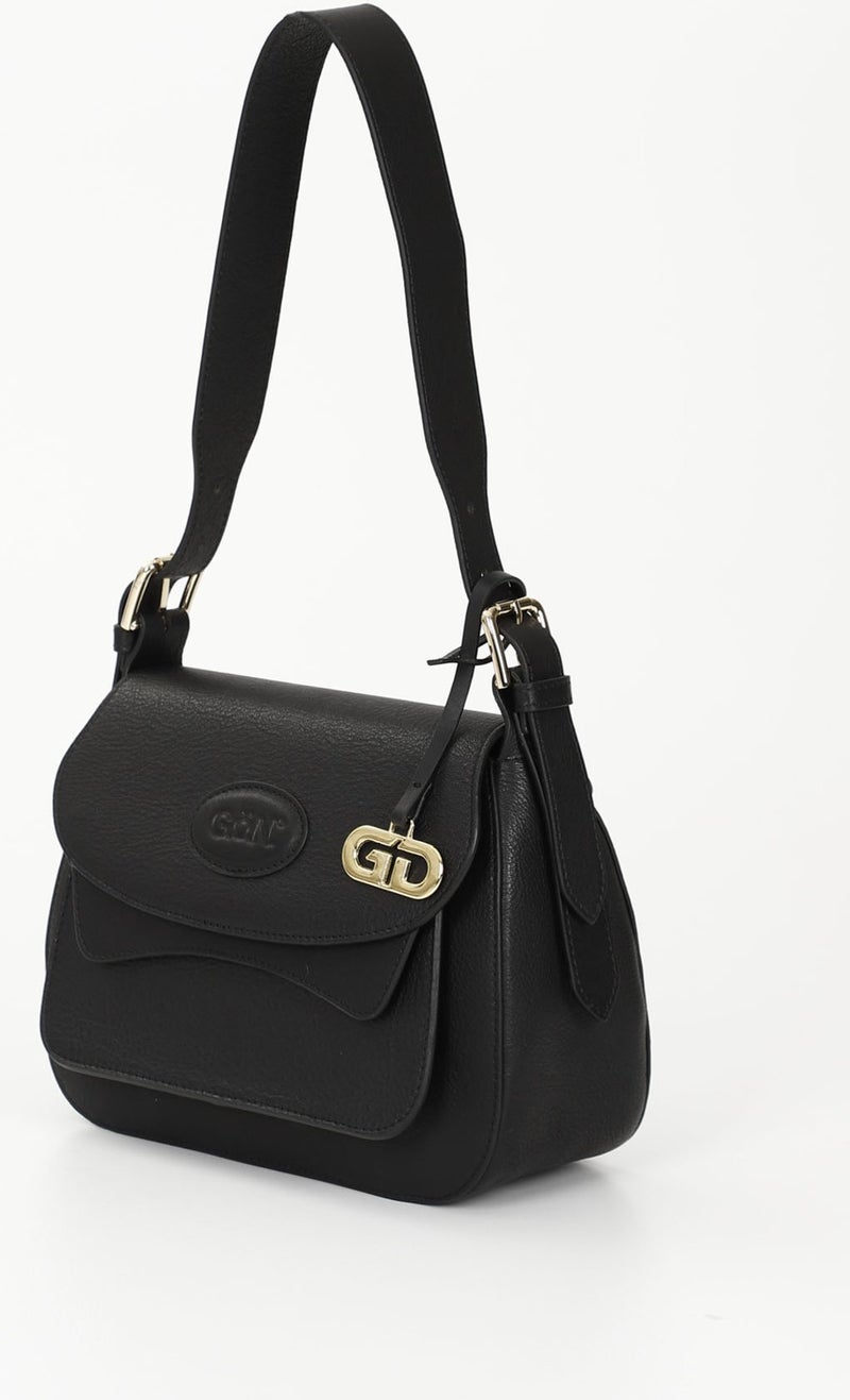GÖNDERİ Gön Platinum Genuine Leather Small Size Women's Shoulder Bag K8365  - Image 4