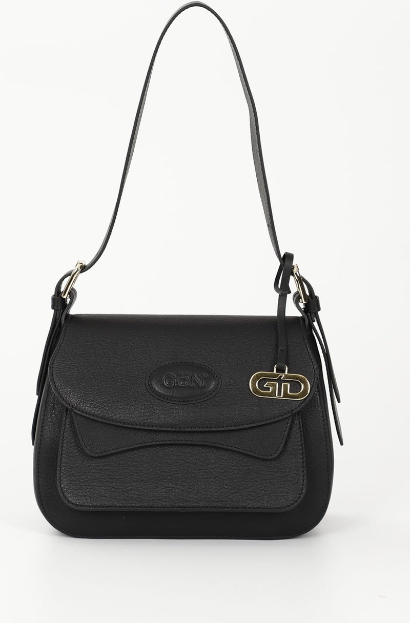 GÖNDERİ Gön Platinum Genuine Leather Small Size Women's Shoulder Bag K8365  - Image 2