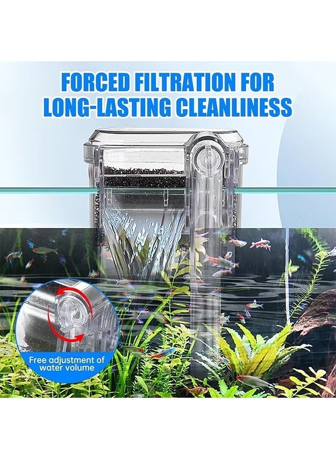 MUMO Aquarium Fish Tank Filter, Slim 3W Aquarium, Fish Tank Filter, Quiet Energy-Efficient, Filter for Up to 20L Coldwater & Tropical Fish - Image 5