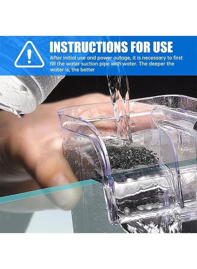 MUMO Aquarium Fish Tank Filter, Slim 3W Aquarium, Fish Tank Filter, Quiet Energy-Efficient, Filter for Up to 20L Coldwater & Tropical Fish - Image 4