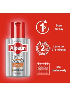 Alpecin Tuning Shampoo Reserves Natural Hair Colour And Supports Natural Hair Growth 200ML  - Image 4