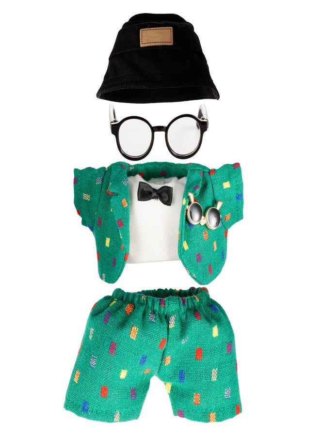 Beofinest Clothes for 17cm Doll, Accessories for 17cm Dolls, Clothes Set for Doll, Fashionable Cute Elegant Matchable Style 6 PCS Set Hat Clothes for Dolls Accessories (No Doll) (Green) - Image 2