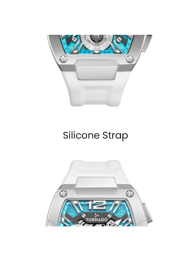 TORNADO Men's Silicone Analog Watch T23105-SSWL - 43 mm - Image 5