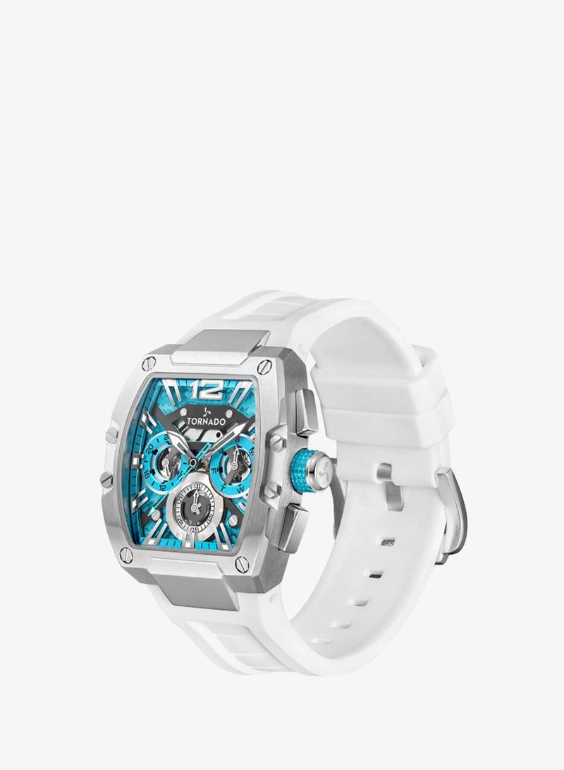 TORNADO Men's Silicone Analog Watch T23105-SSWL - 43 mm - Image 2