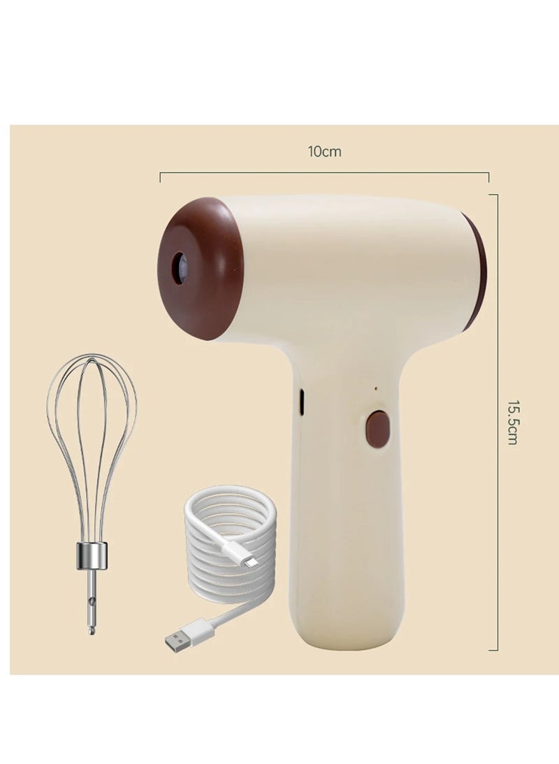 Home Wireless Electric Mixer, USB Rechargeable Handheld Egg Beater, with 2 Removable Mixers 4 Speed Modes  - Image 1