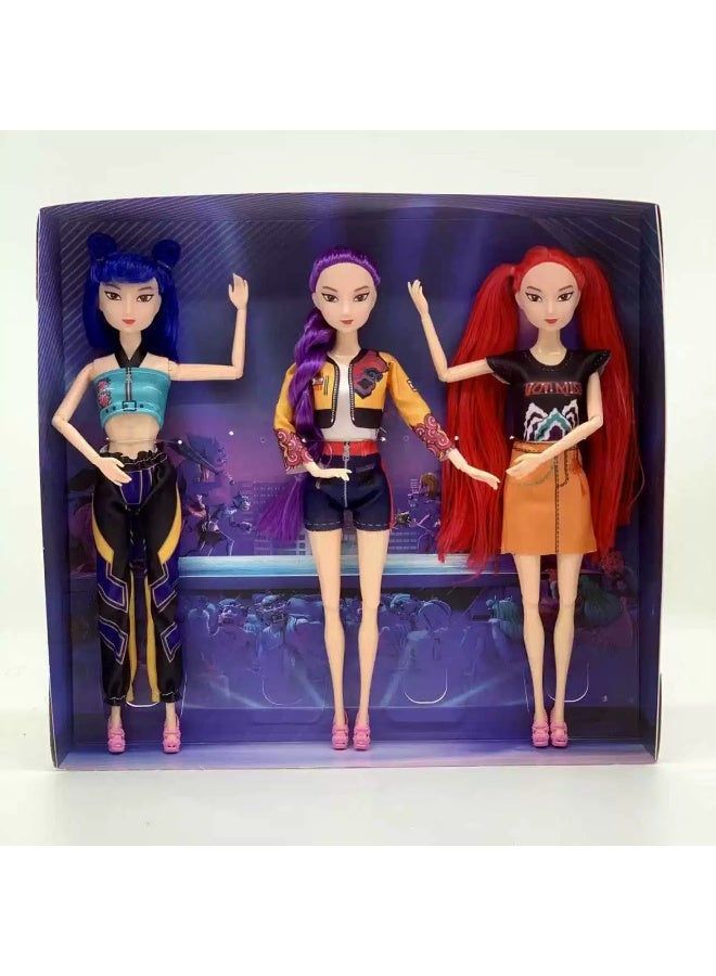 general K-Pop: Demon Hunters Movable Doll Model Decoration Desktop Decoration Toy Gift for Family and Friends