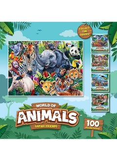 Safari Friends 100 Piece Kids Jigsaw Puzzle - Wildlife Adventure - 11.5"X15" - pzsku/ZD60D6F6220CEEF4829FFZ/45/_/1734348100/10434e44-c59d-4552-88ba-ccac4aea17ae