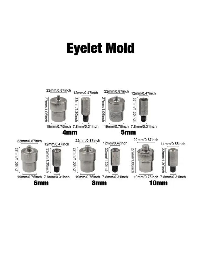 Snap Mold Sets 655 633 831 Hand Press Machine Leather Craft Rivet Molds Kit Metal Button Molds Set Eyelets Mold Kit - Image 2