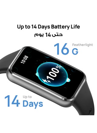 سوار الصحة واللياقة البدنية Band 11، ساعة ذكية، ذكاء صحي على مدار 24/7، HRV، تتبع النوم، مراقب الإجهاد، الرفاهية العاطفية، نحيف للغاية، iOS و Android، عمر بطارية يصل إلى 14 يومًا - view 2