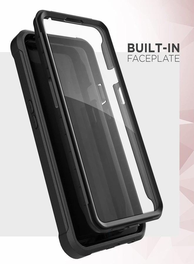 Encased Falcon Designed for Samsung Galaxy A12 Belt Clip Case, Full Body Protective Phone Case with Holster (Black) - Image 3