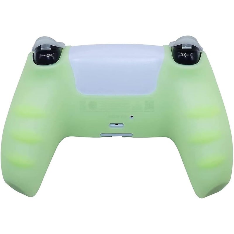 HLRAO Anti Slip Glow in The Dark Protective Silicone Cover Skin Grips Compatible with PS5 Controller,8 PCS Thumb Grips Caps and 2 Grips Caps Glow in The Dark. - Image 5