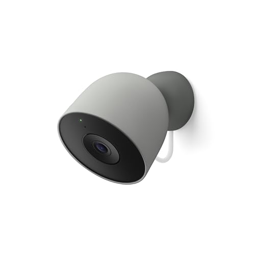 Google Nest Cam Outdoor Wired 2nd Gen Security Camera with 2K Video and Gemini Night Vision 2Way Audio Works with Google Home 2025 Model Hazel - Image 1