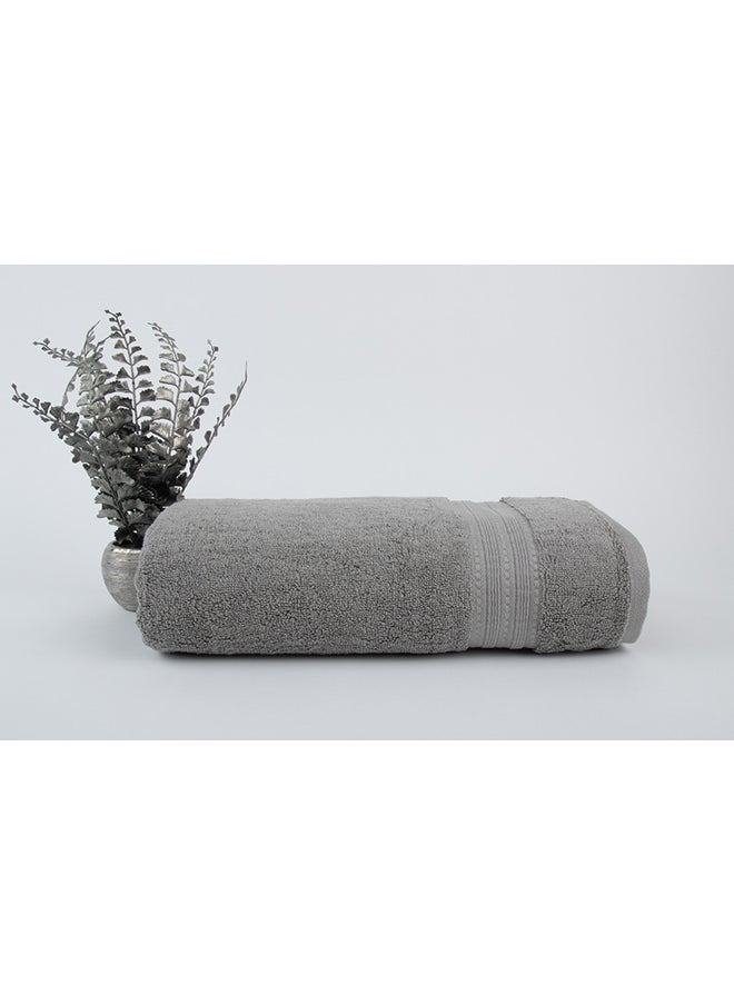 White Rose Towel MAJESTY S - 700 GSM - 100% Cotton Terry -Bath Sheet 80x160 cm-Premium Touch-Quick Dry - Super Absorbent-Silver  - Image 1