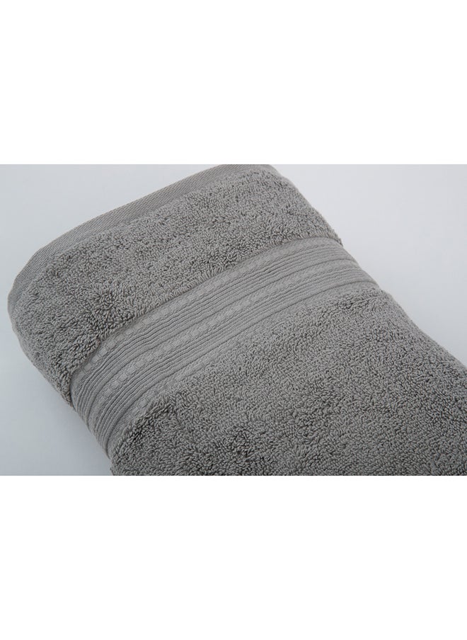 White Rose Towel MAJESTY S - 700 GSM - 100% Cotton Terry -Bath Sheet 80x160 cm-Premium Touch-Quick Dry - Super Absorbent-Silver  - Image 3
