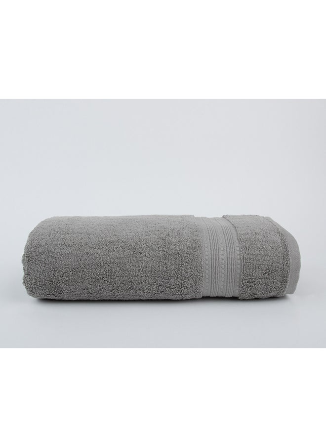 White Rose Towel MAJESTY S - 700 GSM - 100% Cotton Terry -Bath Sheet 80x160 cm-Premium Touch-Quick Dry - Super Absorbent-Silver  - Image 2