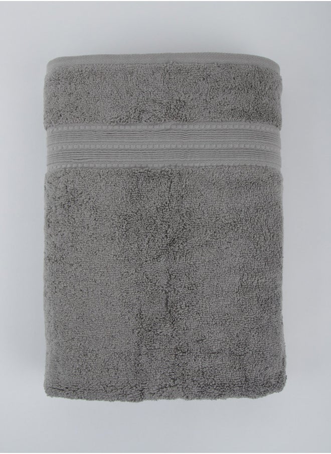 White Rose Towel MAJESTY S - 700 GSM - 100% Cotton Terry -Bath Sheet 80x160 cm-Premium Touch-Quick Dry - Super Absorbent-Silver  - Image 5