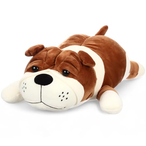 Vertintong 177 Soft Dog Plush Huggable Stuffed Animal Pillow for Kids Birthday Gift Large Cuddle Puppy Toy for Sleep Support Washable Bedtime Companion for Boys Girls - Image 1