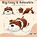 Vertintong 177 Soft Dog Plush Huggable Stuffed Animal Pillow for Kids Birthday Gift Large Cuddle Puppy Toy for Sleep Support Washable Bedtime Companion for Boys Girls - Image 4