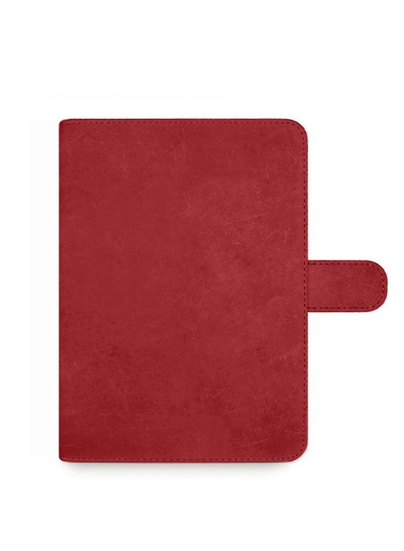 دبليو تيك غطاء Flip Case مغناطيسي بحواف جلدية PU لجهاز Honor Pad V9 11.5 بوصة 2024 (11.5 بوصة) - أحمر - Image 5