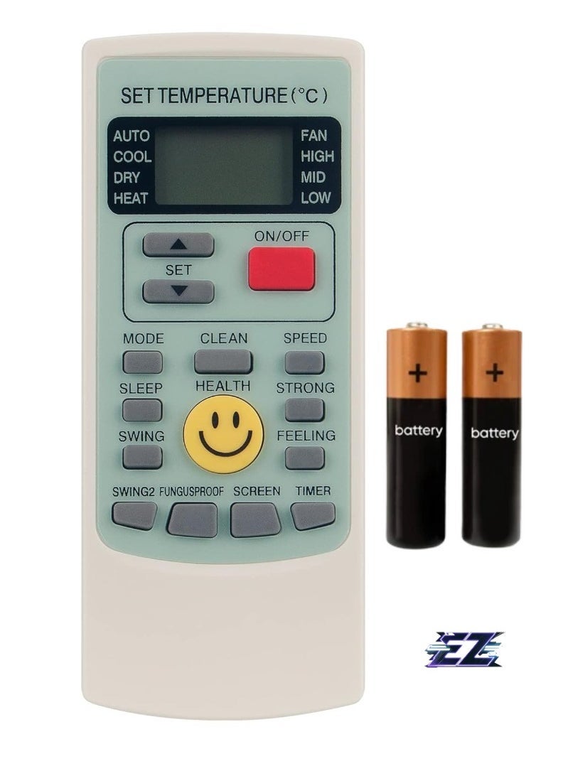 SmartGrist SmartGrist Replacement Remote Control YKR-H/209E for AUX Air Conditioner YK-H/009E – Includes Battery  - Image 1